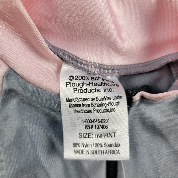 Coppertone Swimsuit Rash Guard One Piece SPF 50 UV Protection Girl Size Infant - Picture 4 of 9